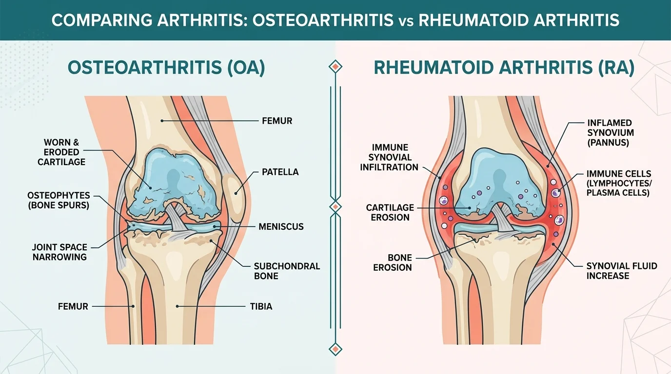 Osteoarthritis vs Rheumatoid Arthritis