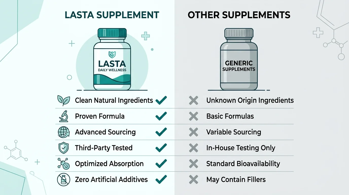 Lasta Tablets vs Other Male Performance Supplements