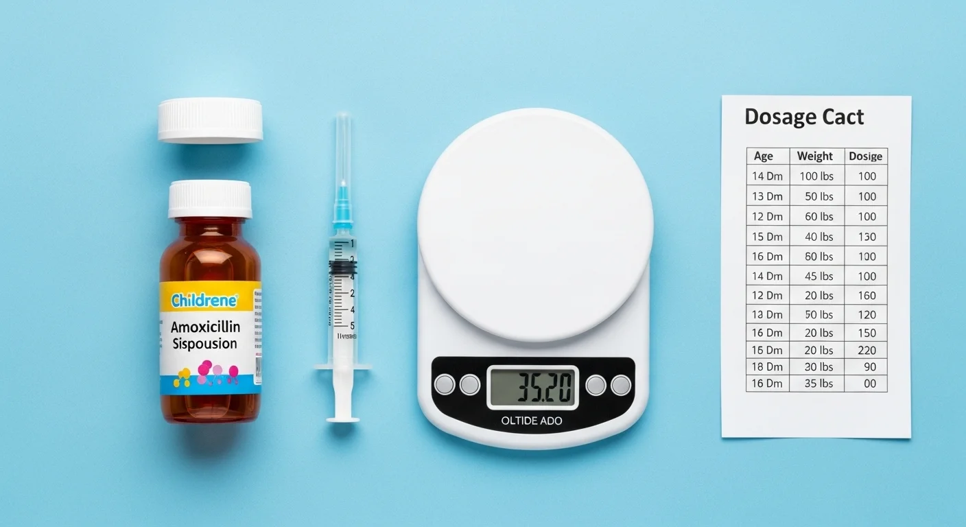 Children's Amoxicillin Dosage Chart by Weight & Age