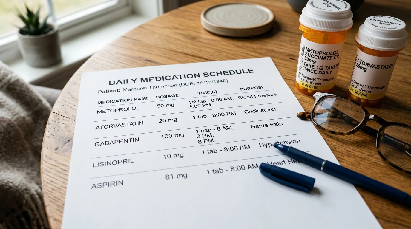Medication List After 60