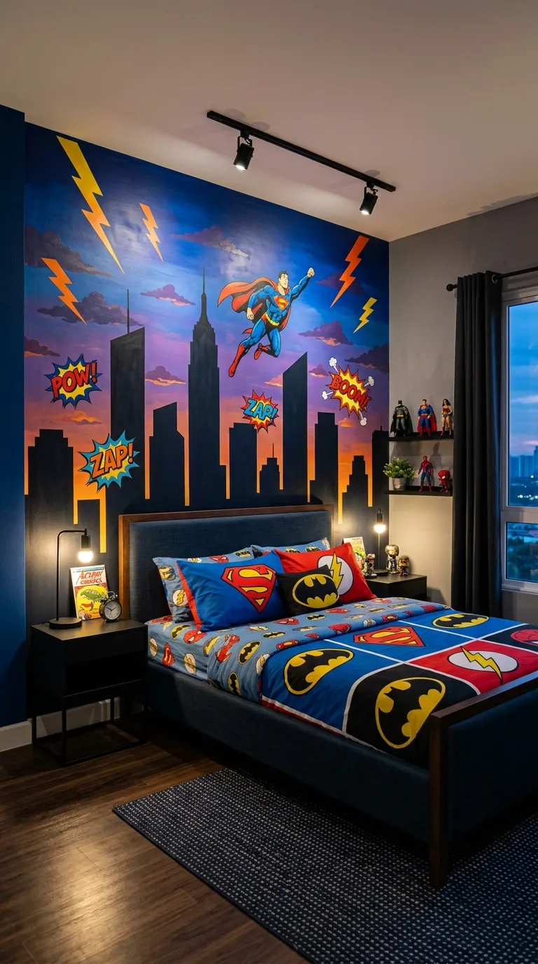 Superhero Cityscape Skyline
