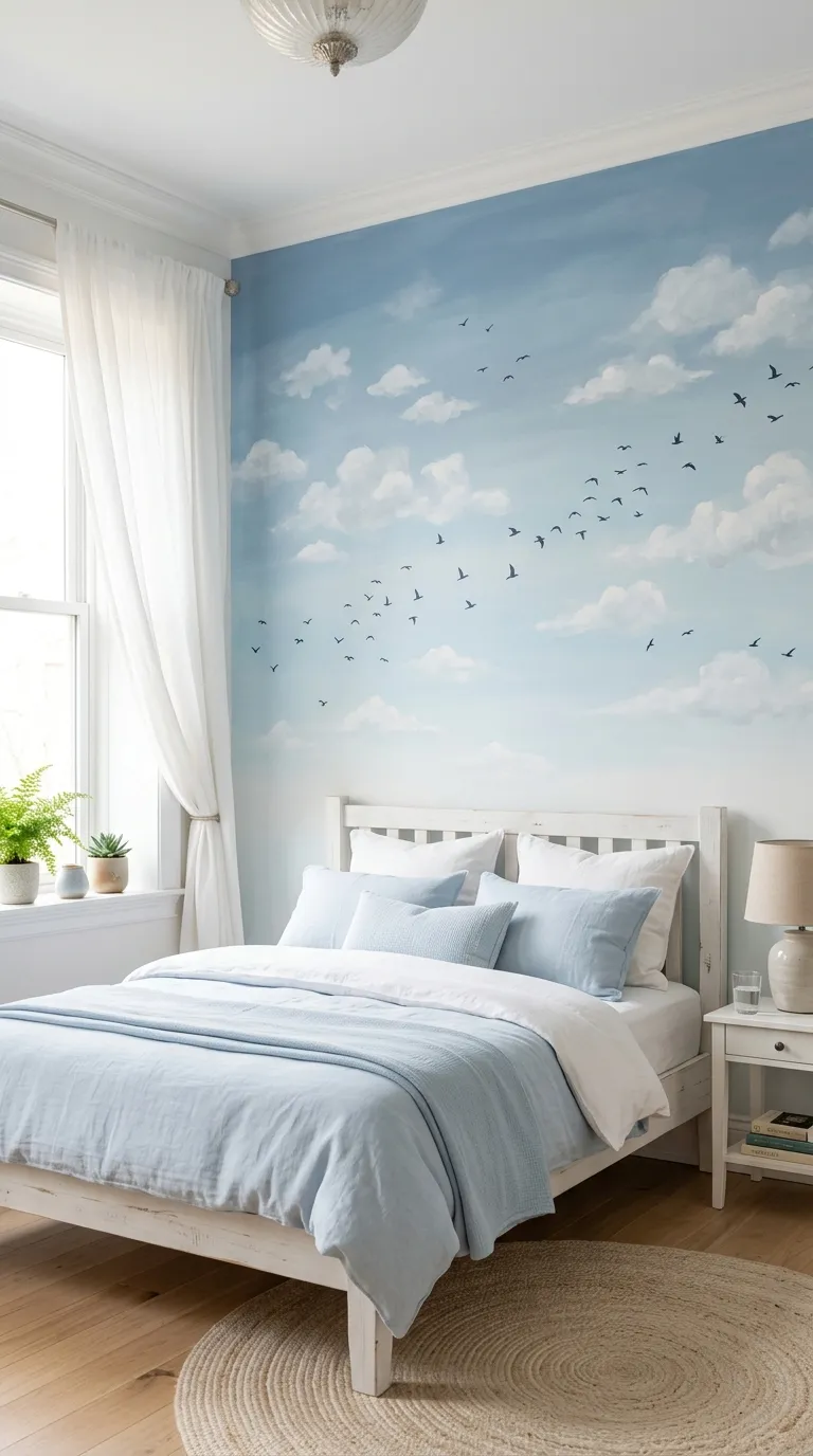 Cloudy Sky with Birds