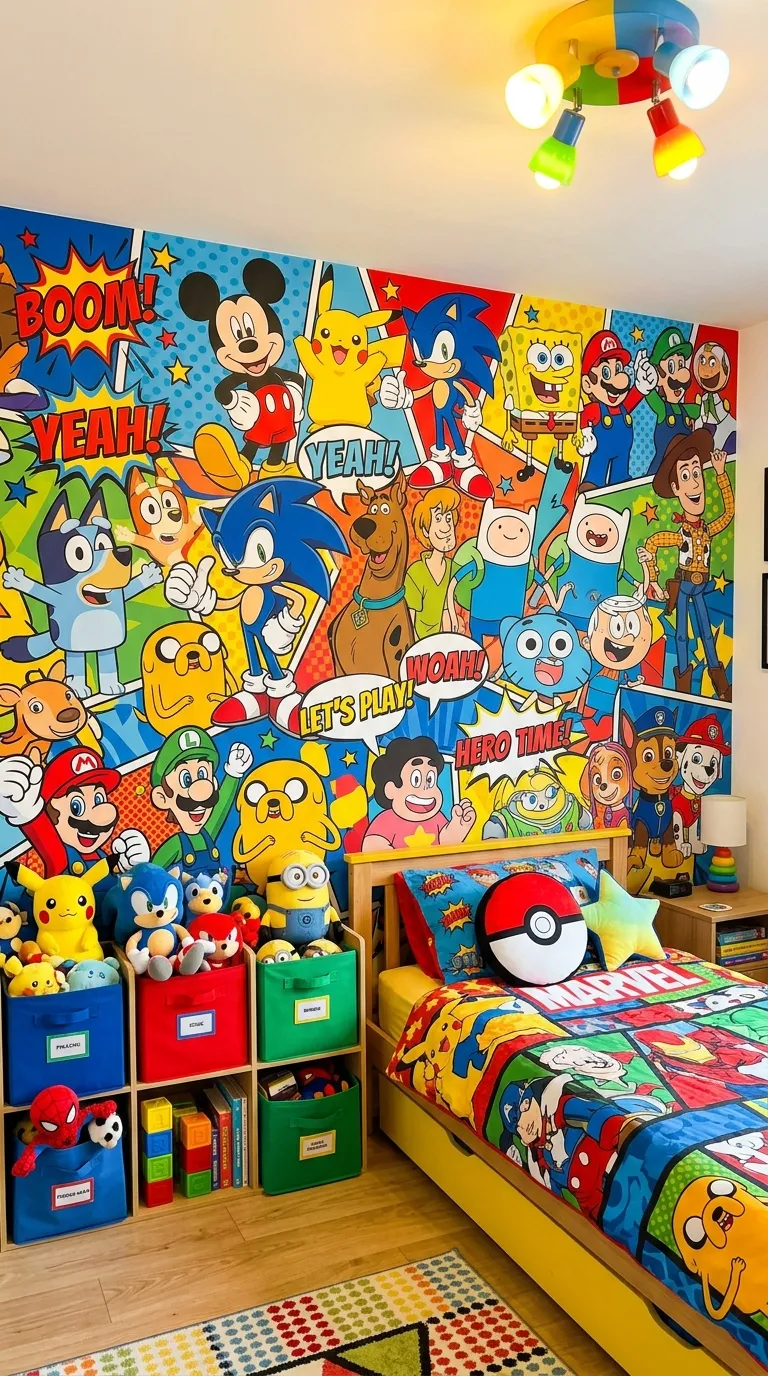 Cartoon Character Collage