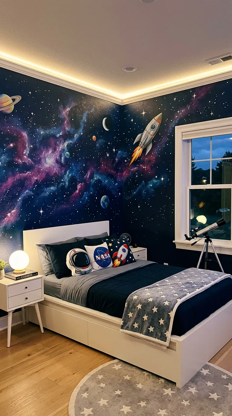 Outer Space Galaxy Theme