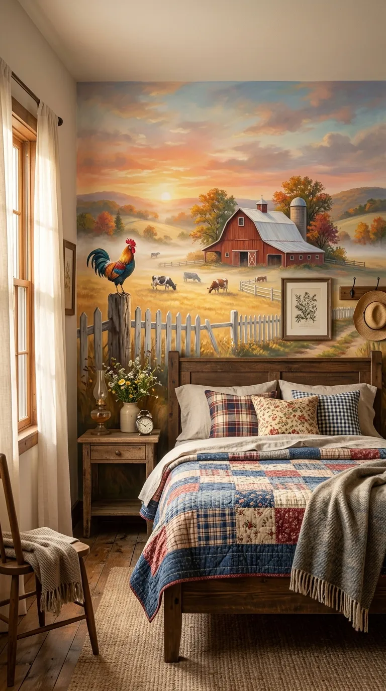Barnyard at Sunrise