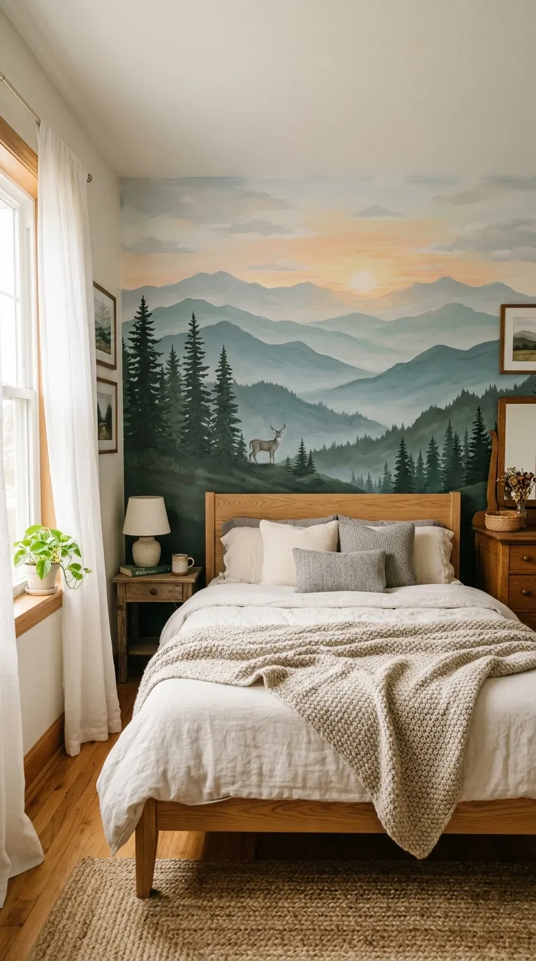 Mountain Range and Forest