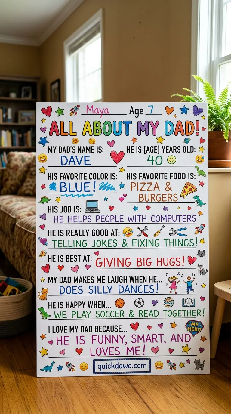 "All About Dad" Interview Poster