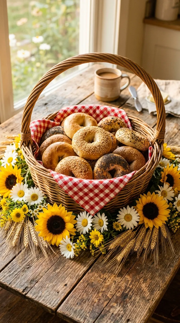 Bagel & Blossom Basket