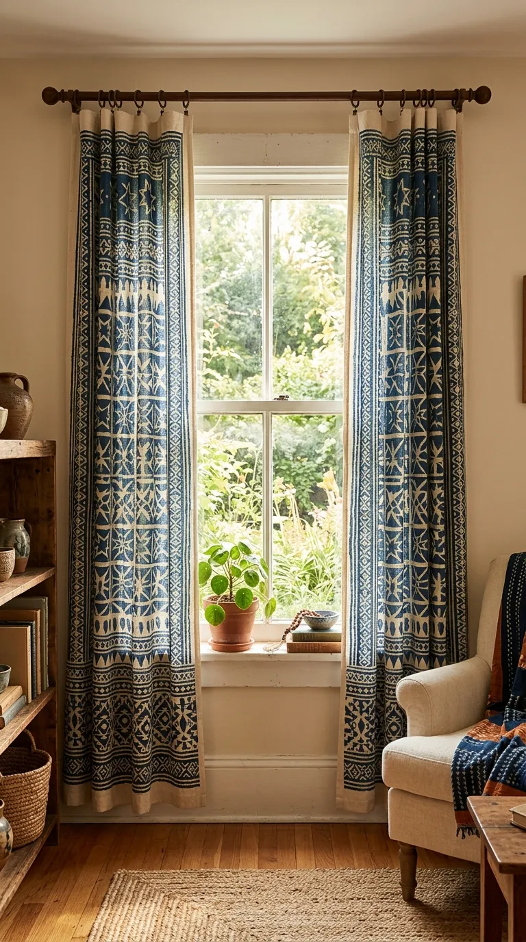 Block Print Cotton Panels