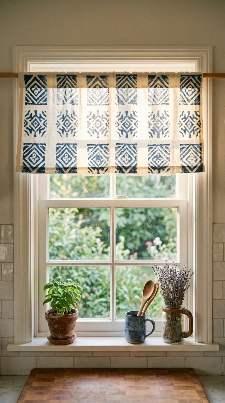 Block Print Valance