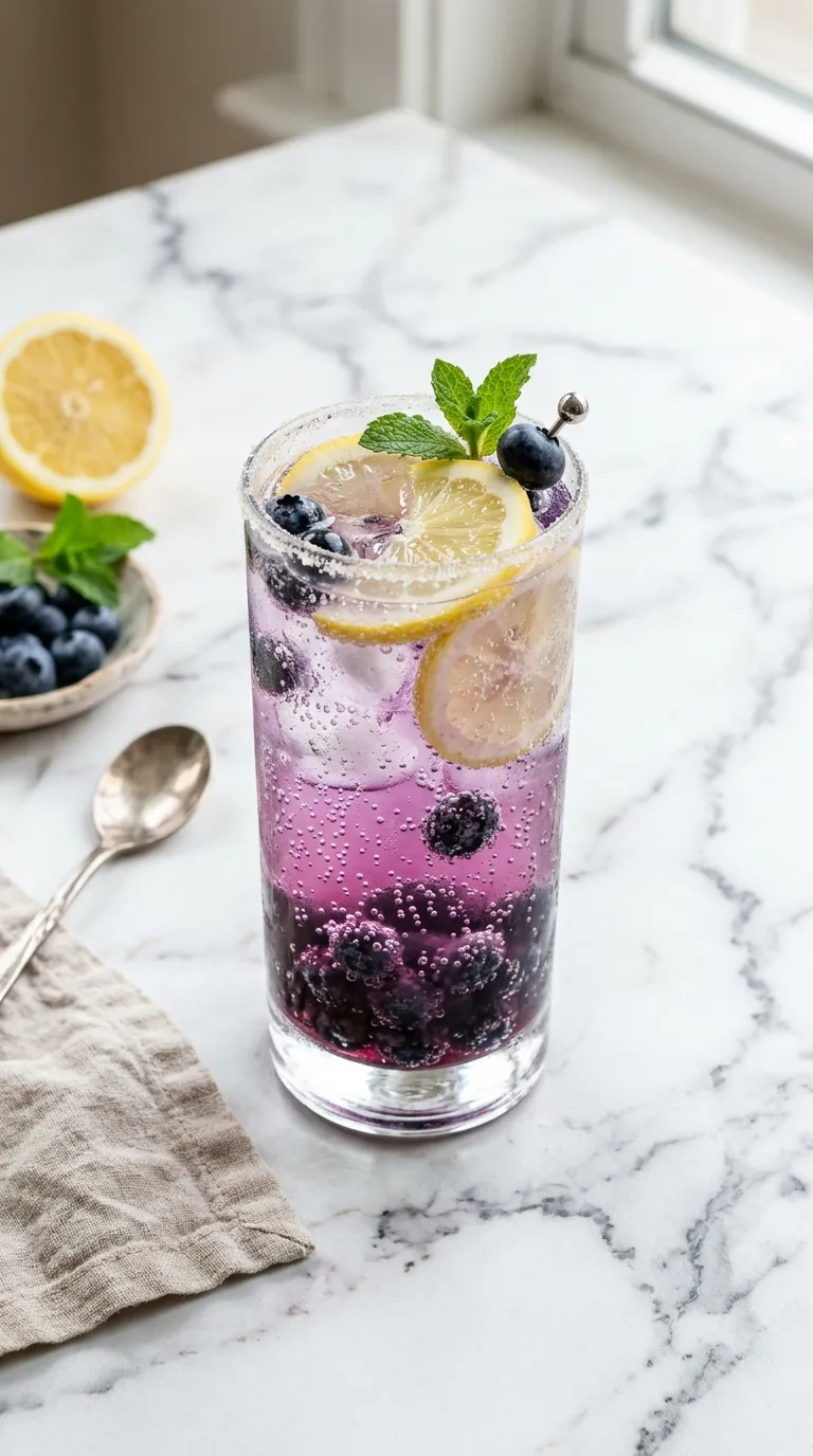 Blueberry Lemon Sparkler