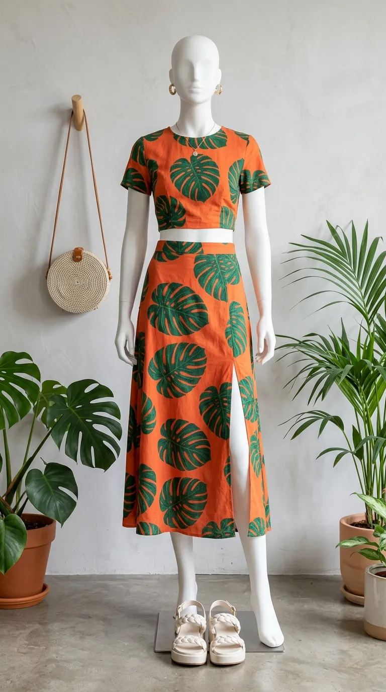 Bold Tropical Co-ord Set