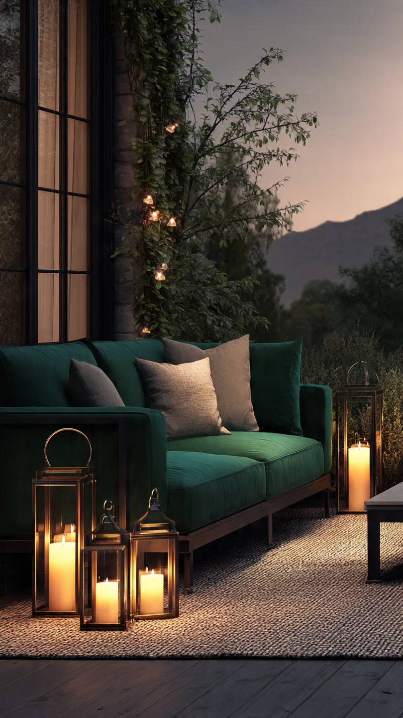 Brass Lantern Cluster