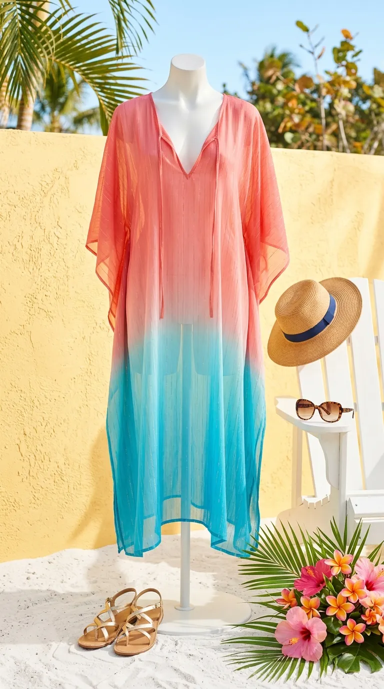 Bright Swim Cover-Up Dress