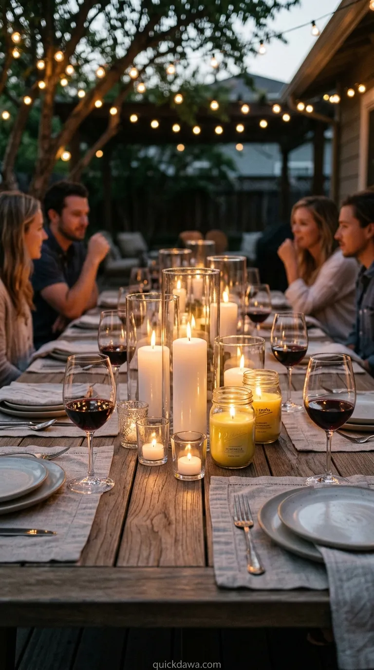 Candlelit Centerpieces
