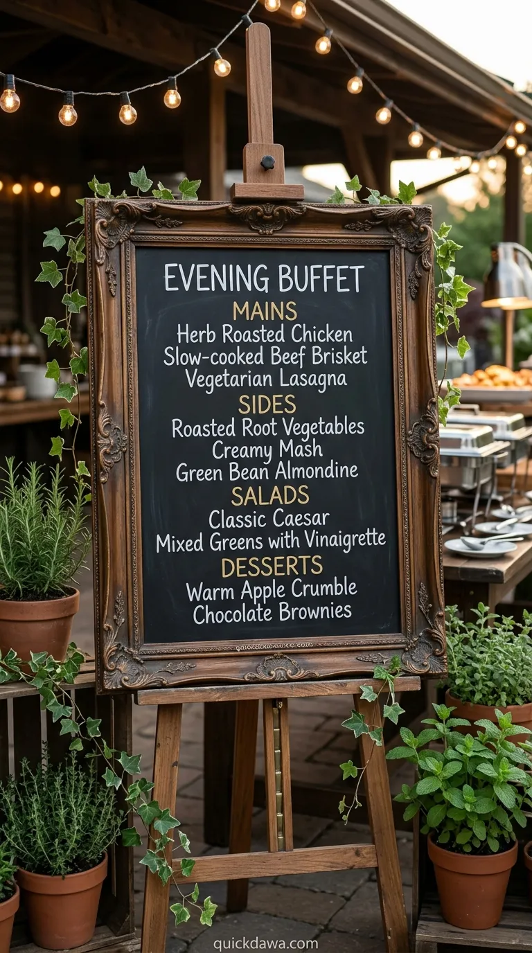 Chalkboard Menu Board