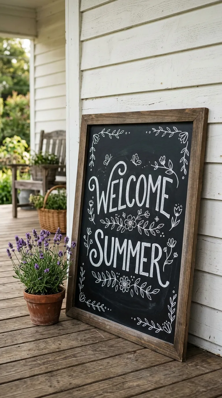 Chalkboard Welcome Sign