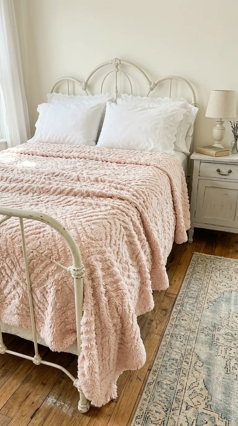Chenille Bedspread Texture