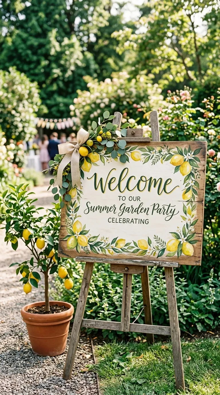 Citrus Welcome Sign