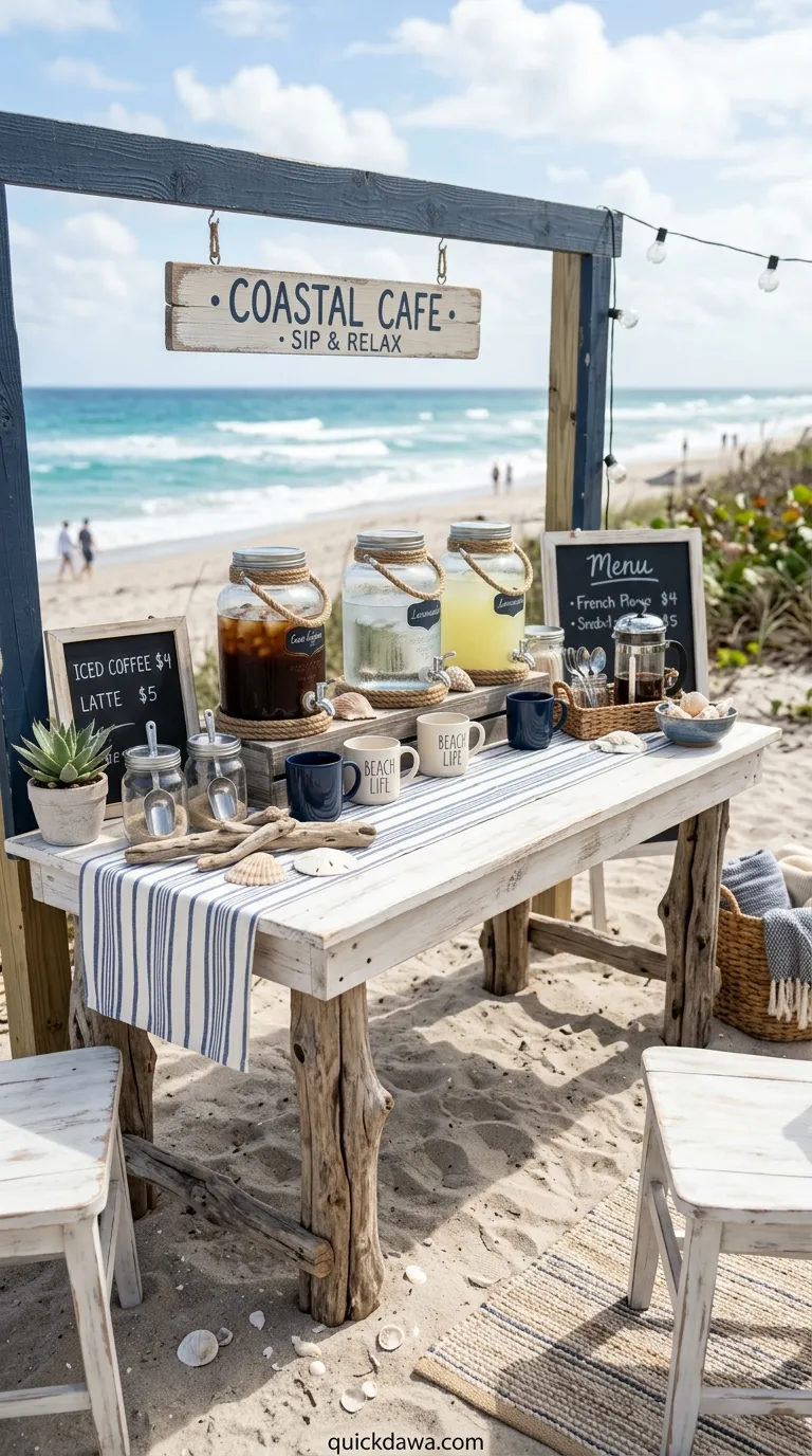 Coastal Beach Coffee Corner