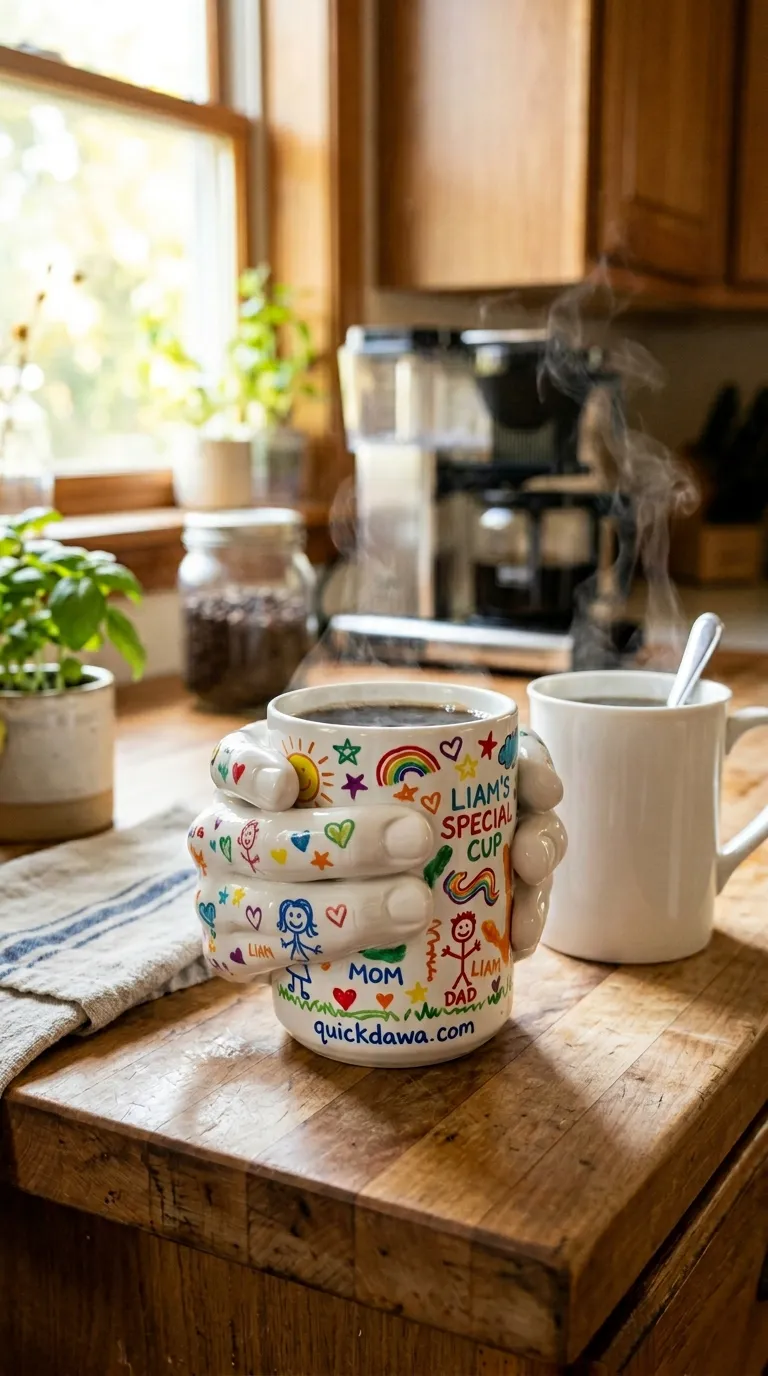 Coffee Mug With Sharpie Art