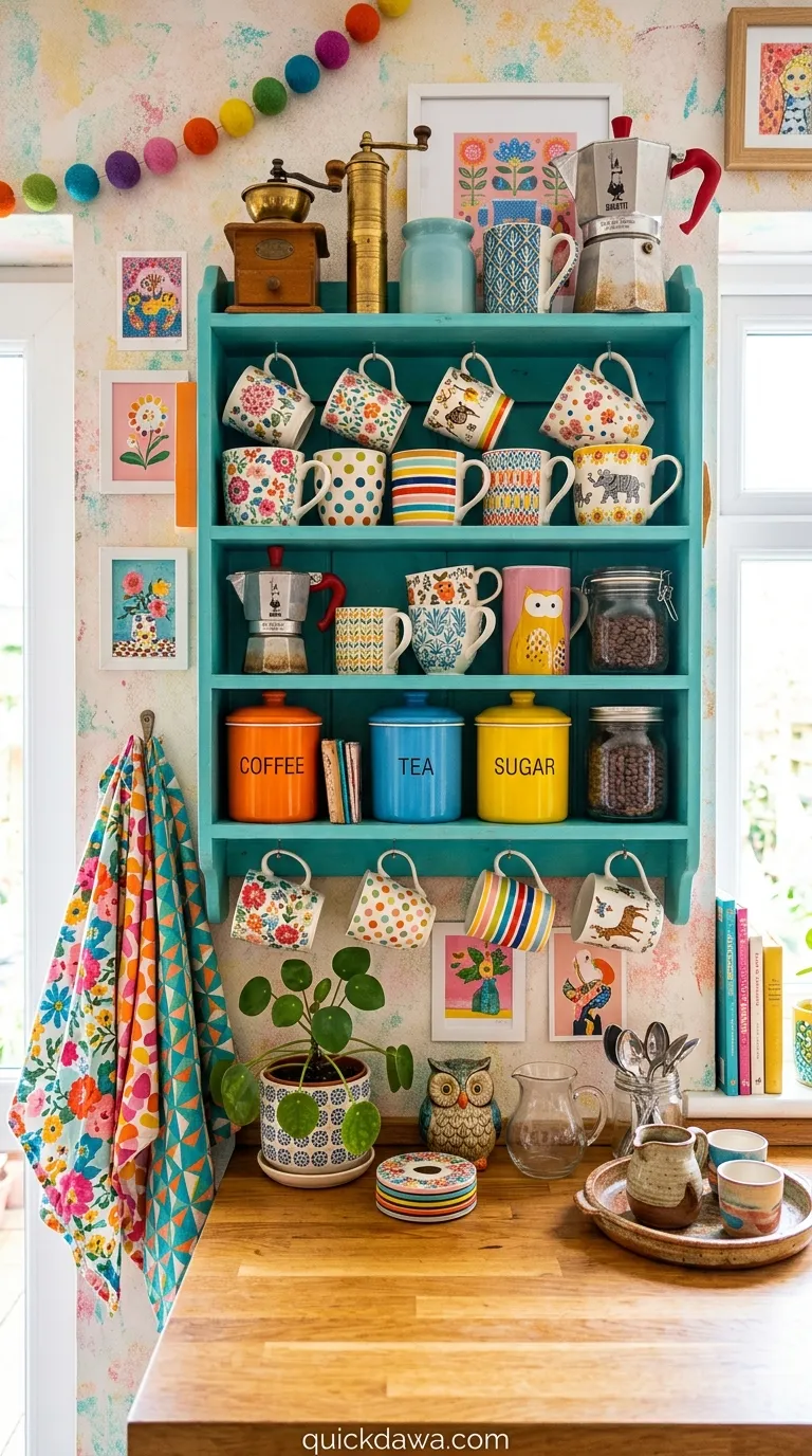 Colorful Eclectic Coffee Corner