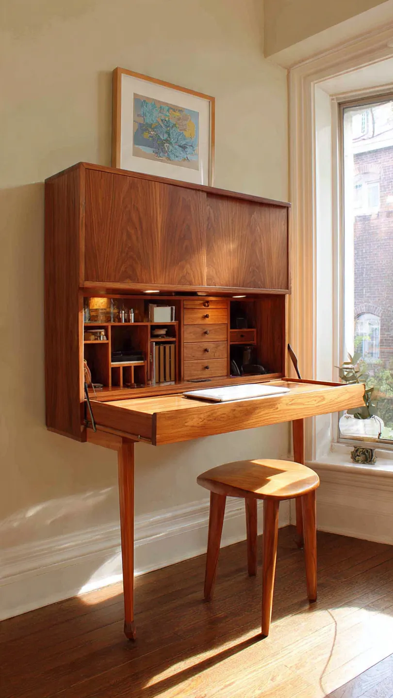 Compact Secretary Desk