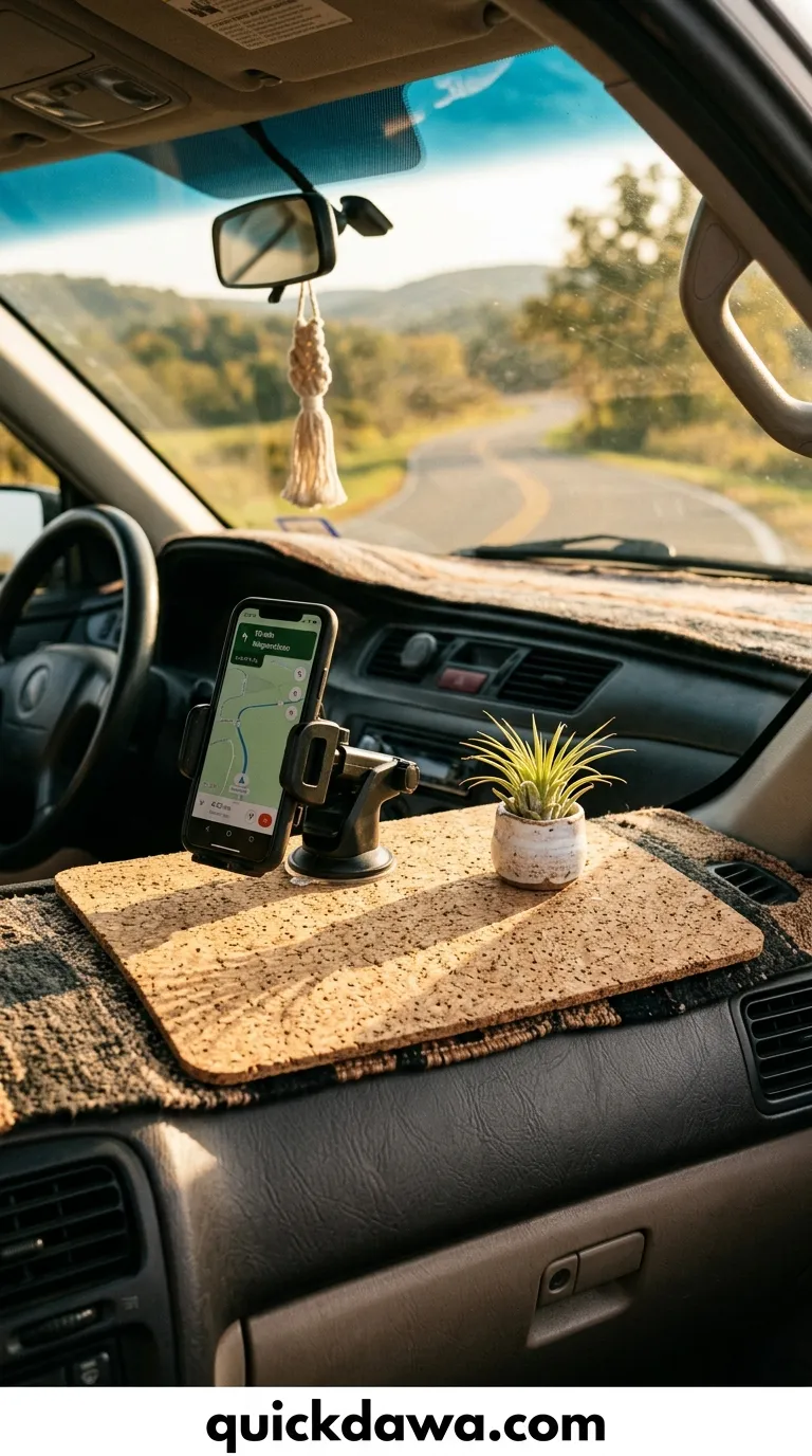 Cork Dashboard Mat
