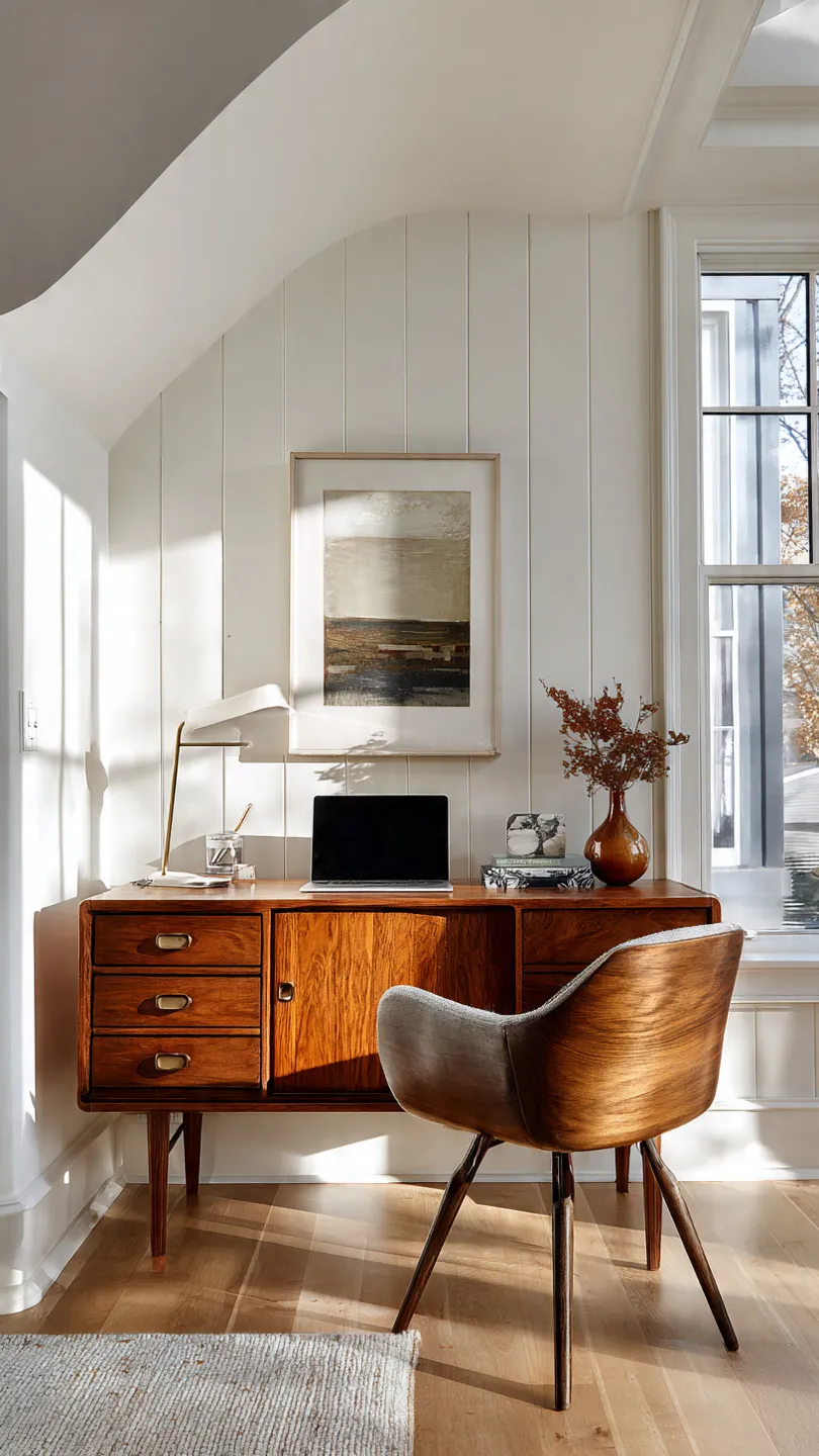 Credenza Converted To Desk