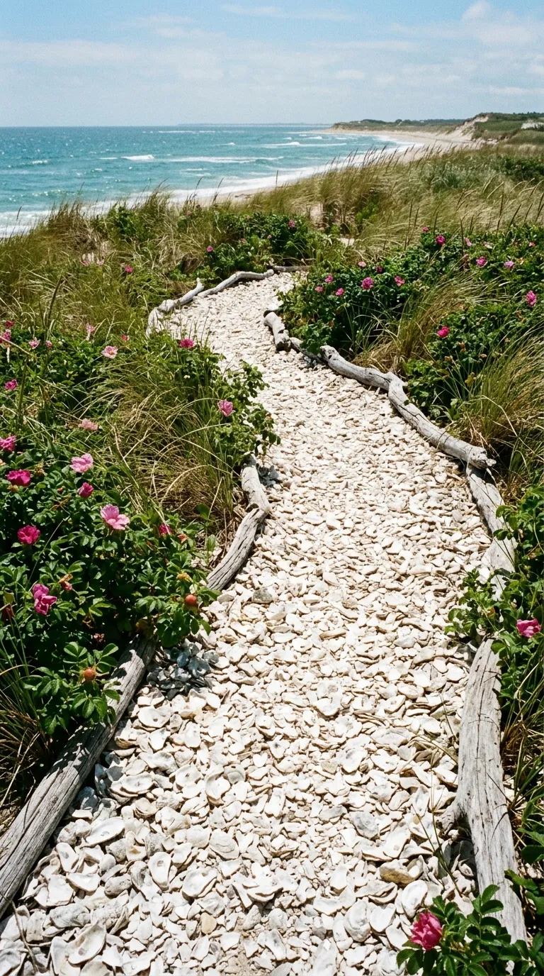 Crushed Oyster Shell Path