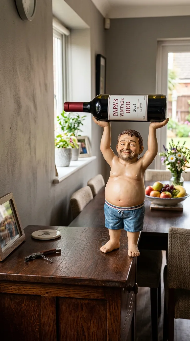 "Dad Bod" Wine Bottle Holder