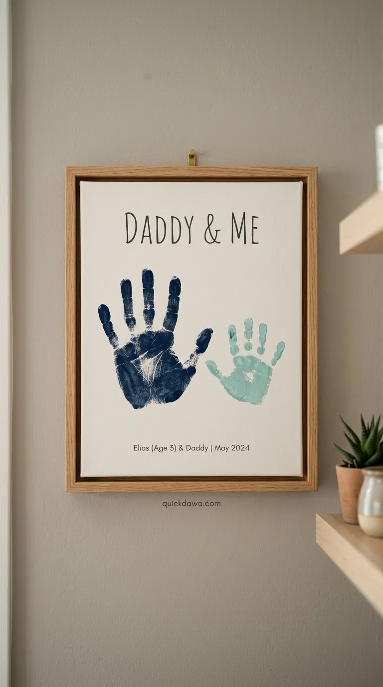 Daddy and Me Handprint Art