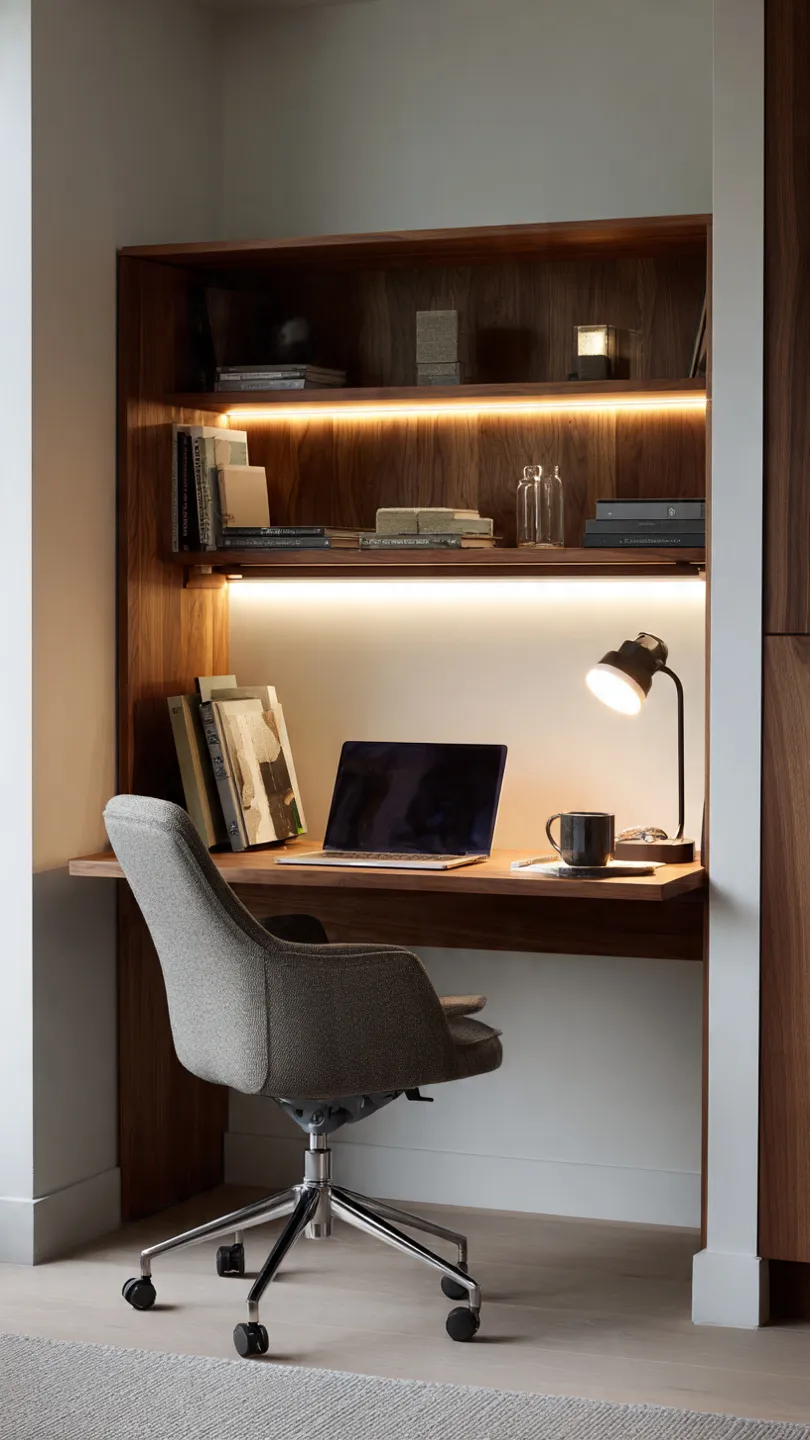 Desk With Built-In Lighting