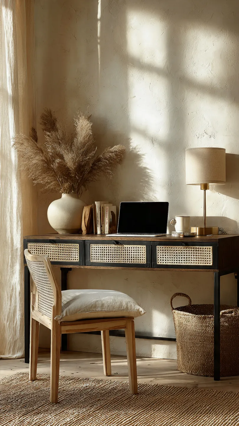 Desk With Cane Details