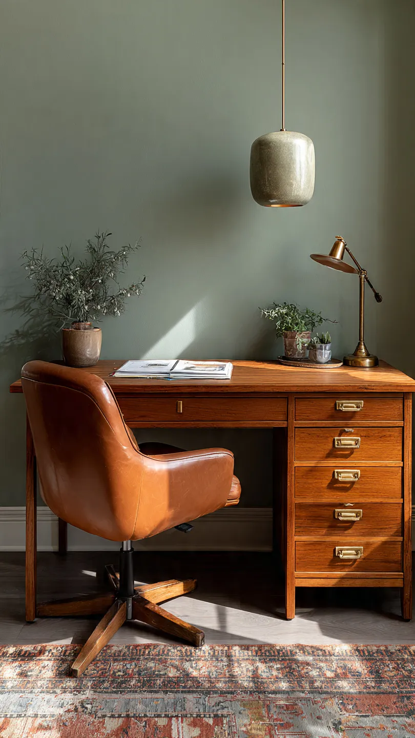Desk With Integrated Filing Cabinet