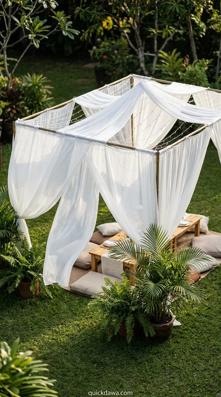 Draped Fabric Tent