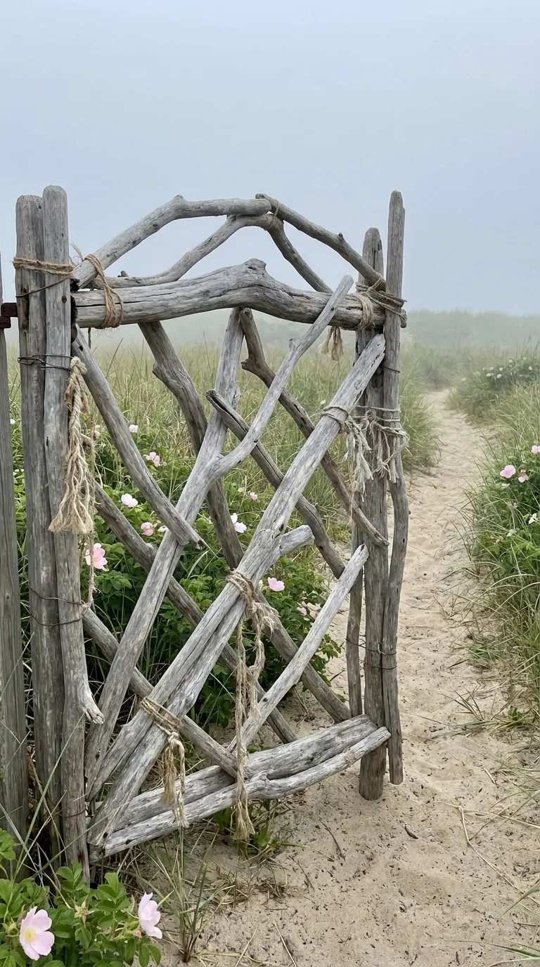 Driftwood Assembled Gate