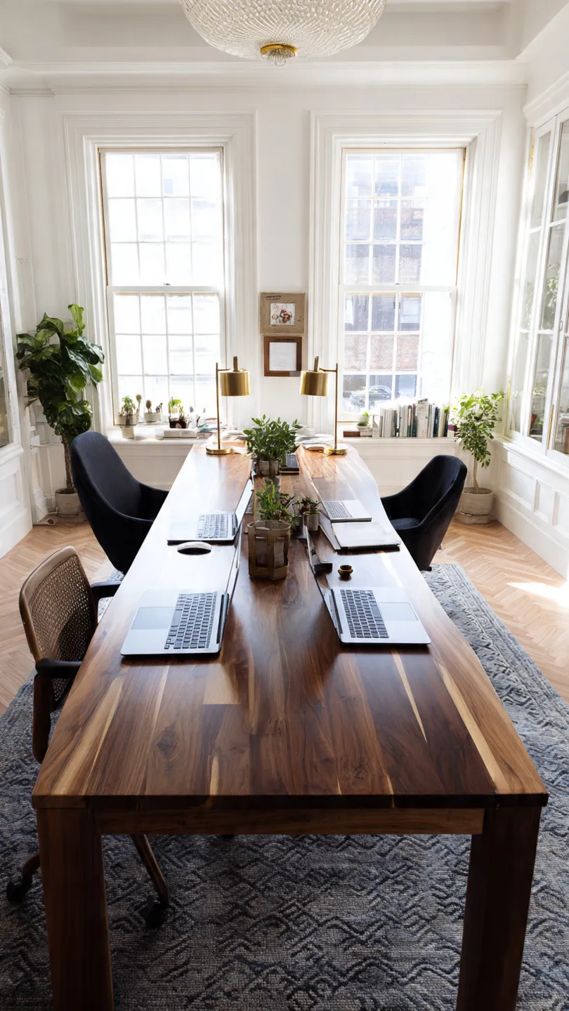 Dual-Person Desk Setup