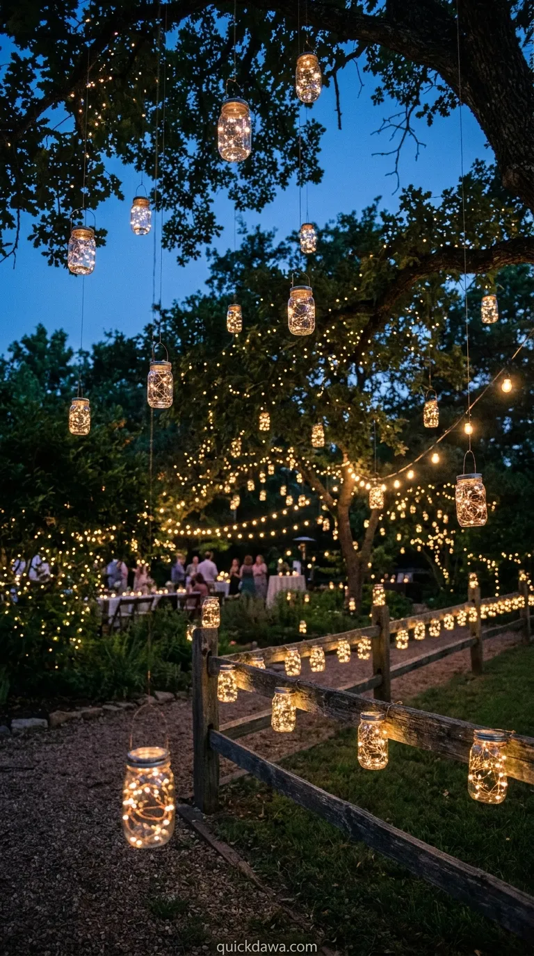 Fairy Light Mason Jars
