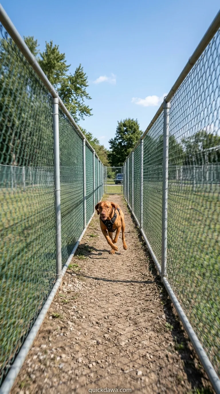 Fenced Run Tracks