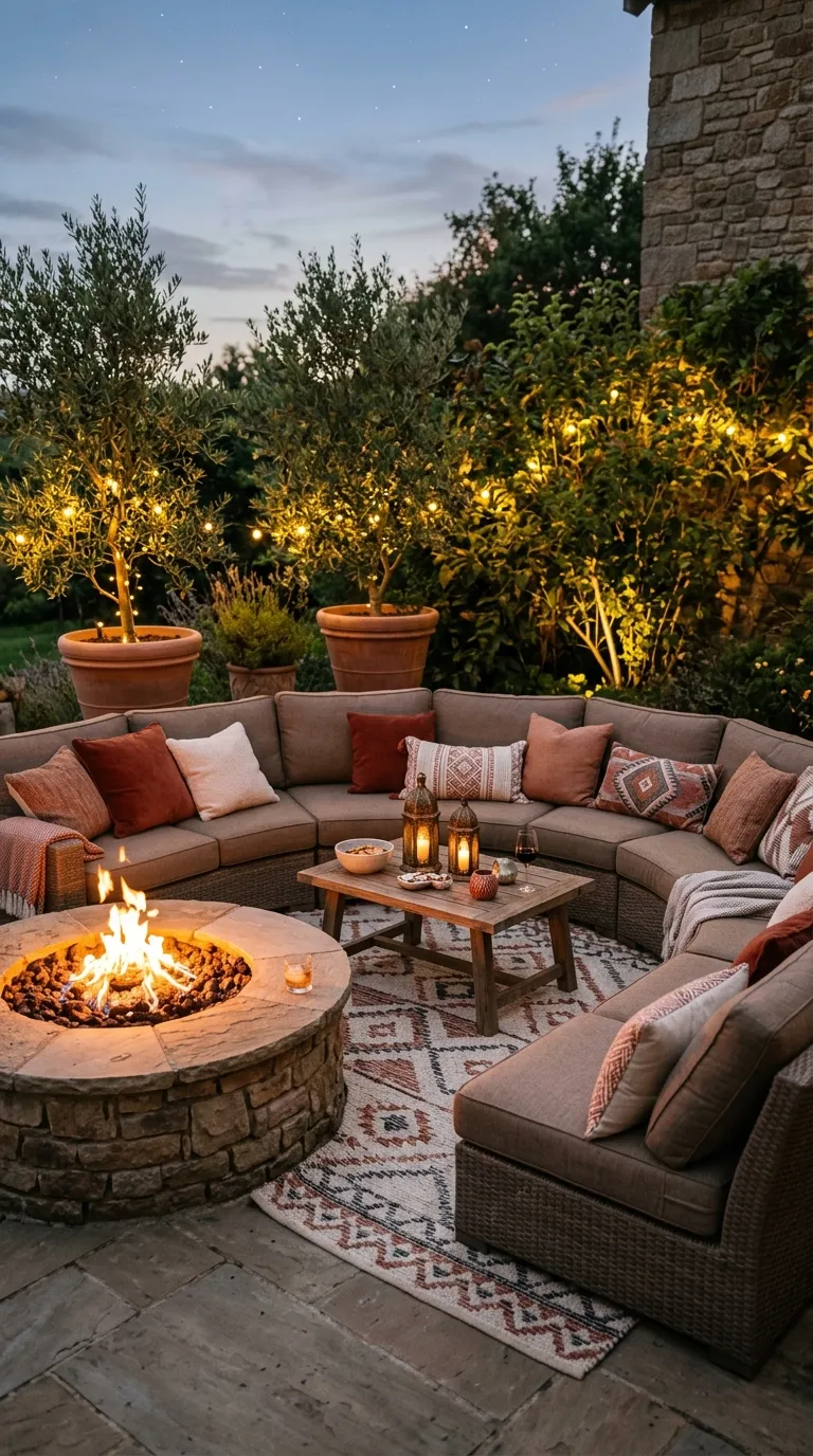 Fire Pit Conversation Area