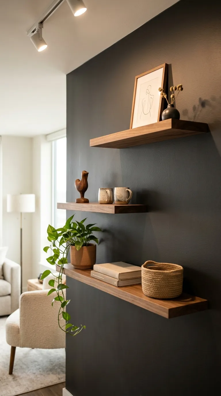 Floating Wooden Shelves