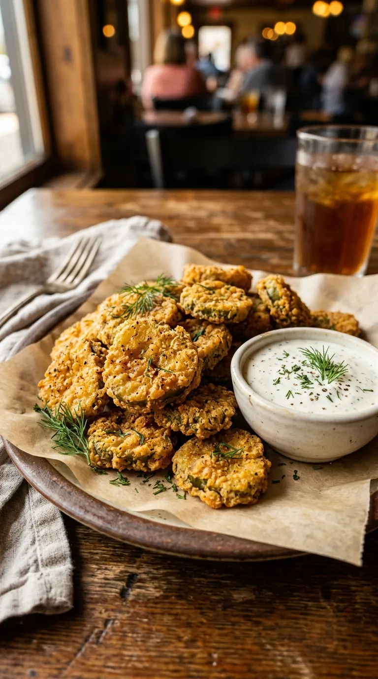 Fried Pickles with Ranch