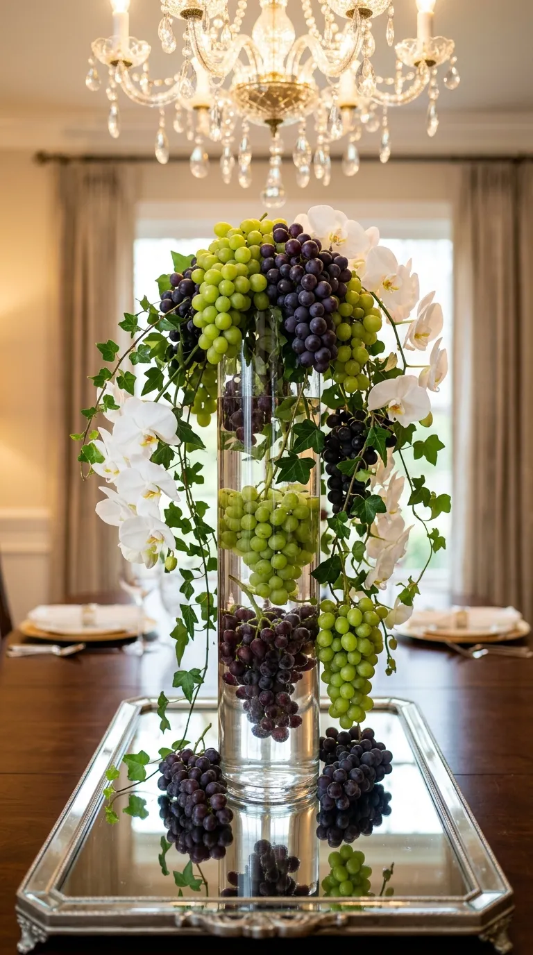Grape & Orchid Cascade