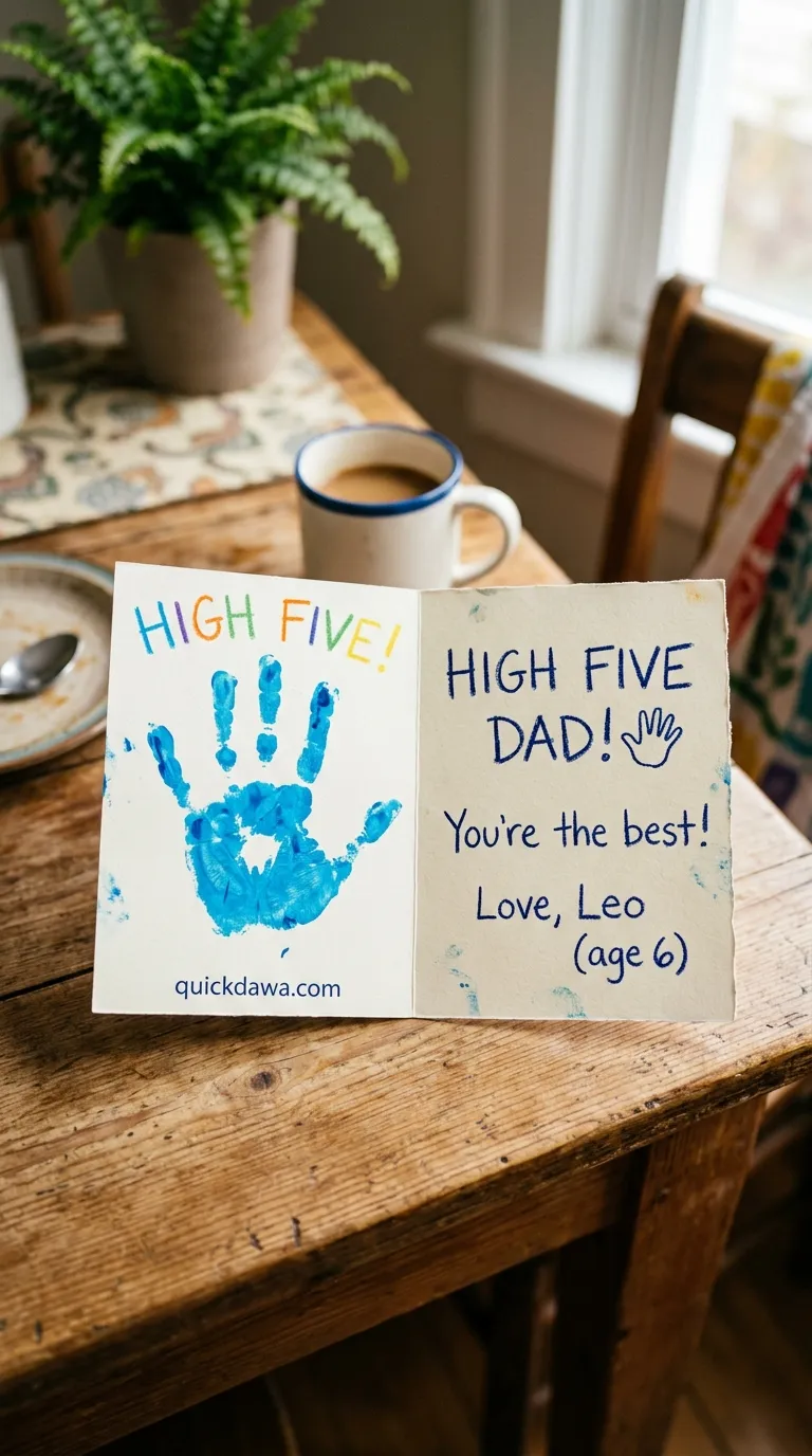Handprint "High Five" Card