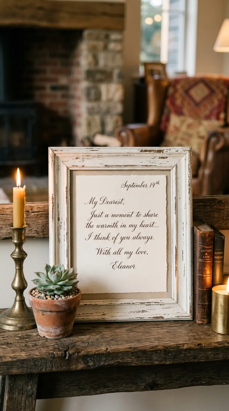 Handwritten Letter Frame