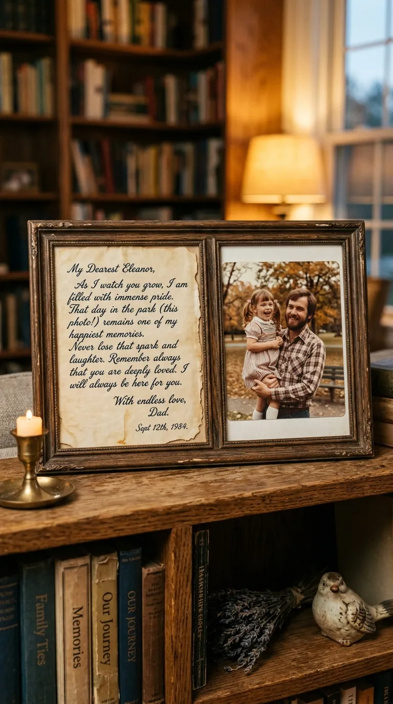 Handwritten Letter in a Keepsake Frame