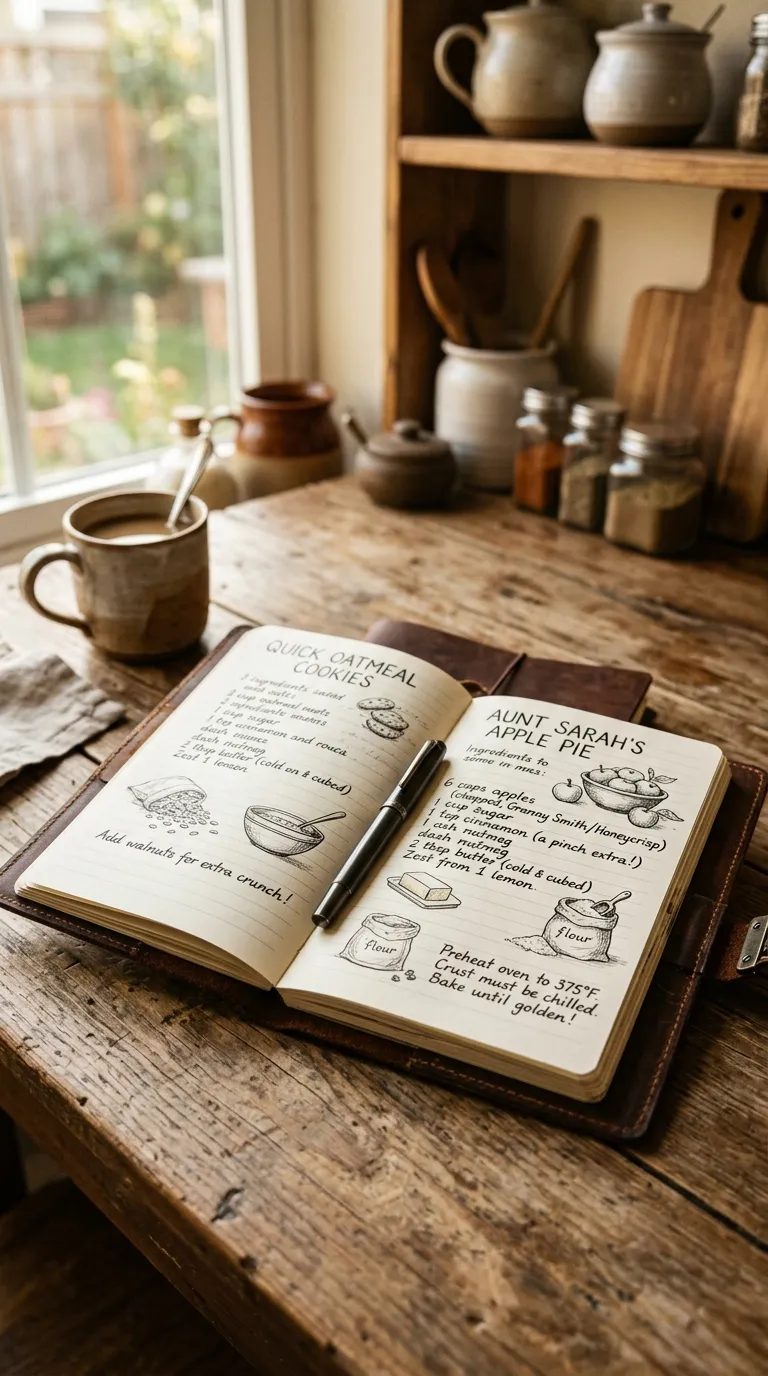 Handwritten Recipe Journal