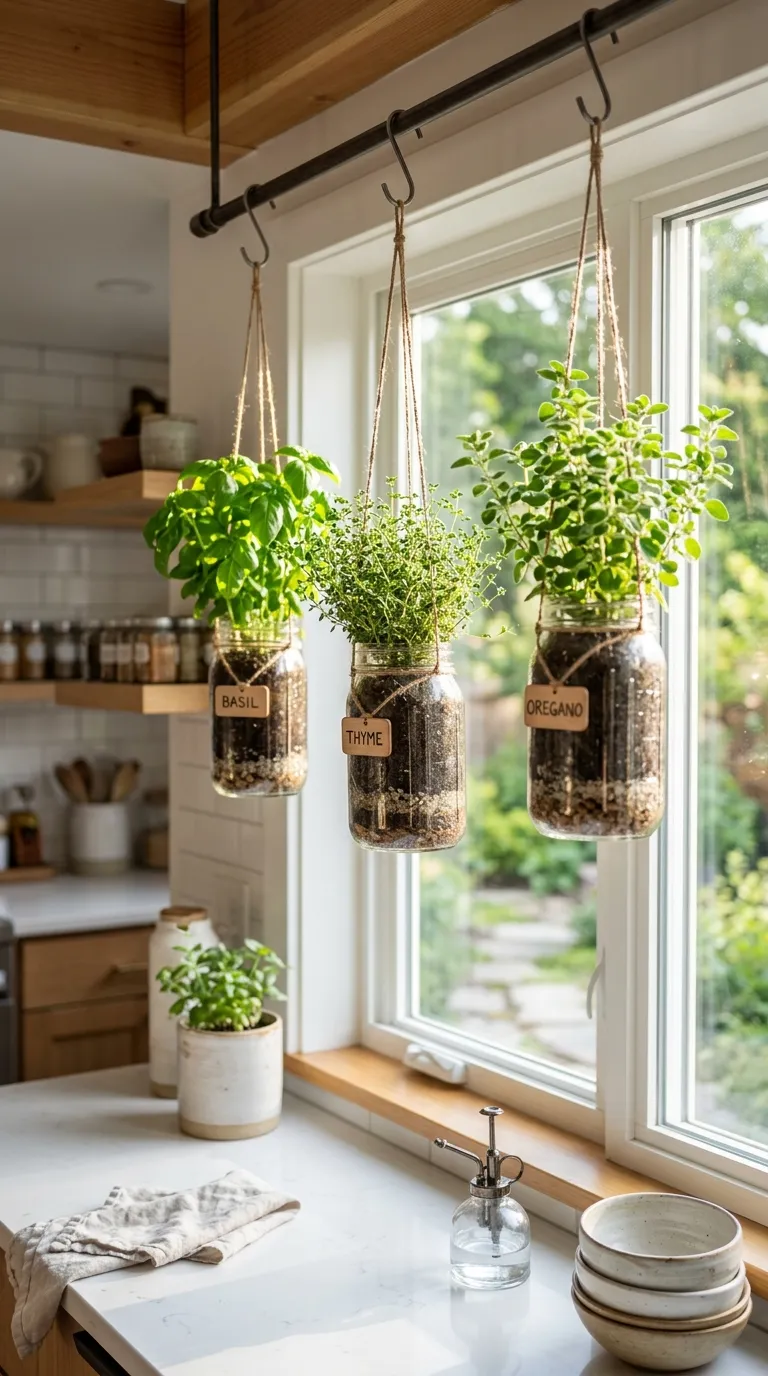 Hanging Glass Jars