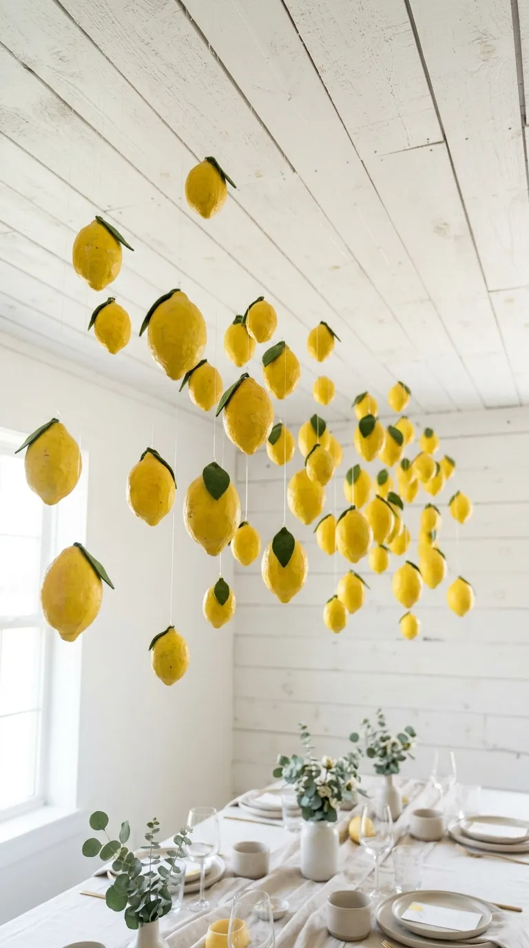 Hanging Lemon Ornaments